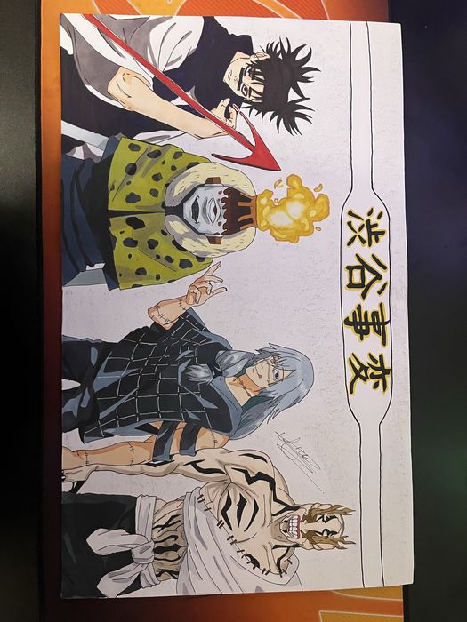 Аниме фен арт ръчна изработка