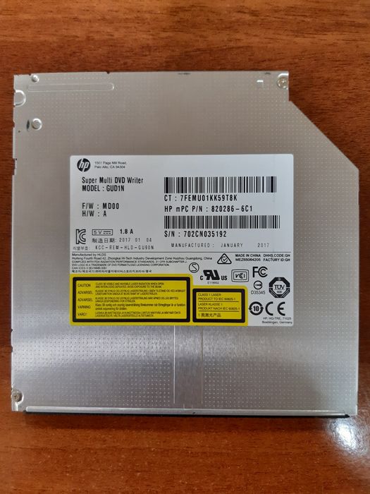 Внутренние DVD-RW SATA дисководы для ноутбуков