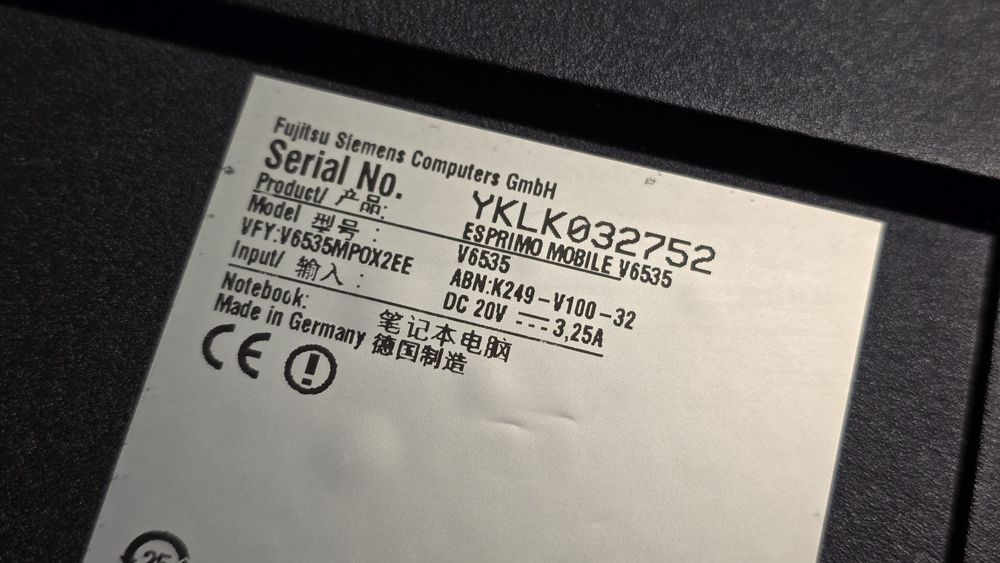 Laptop Fujitsu Siemens MS2239