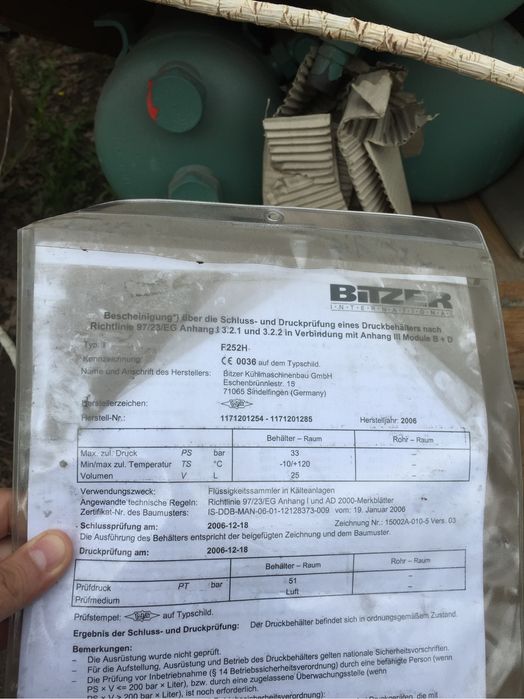 Продам Ресиверы новые от прецинзионного кондиционера верхнего обдува