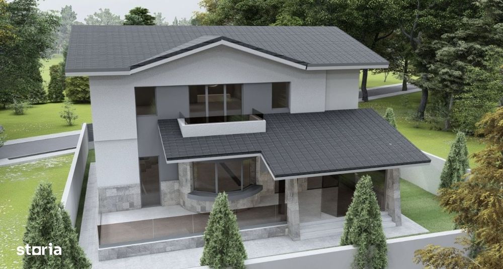 Super locatie, padure Rosu, vila in constructie 290 mp , teren 580 mp,