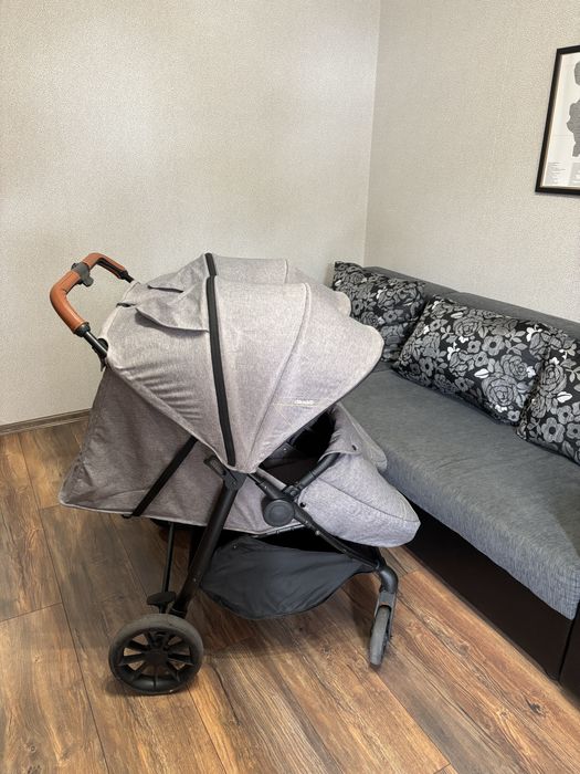 CHIPOLINO Комбинирана количка за близнаци TOP STARS ГРАФИТ