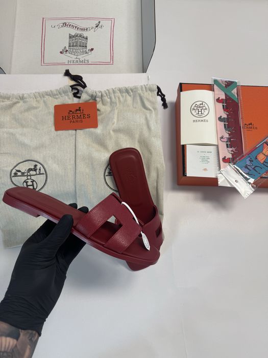 *PREMIUM* Papuci Hermès , Full Box, Mărimi 35/41 , 100% Piele Naturală