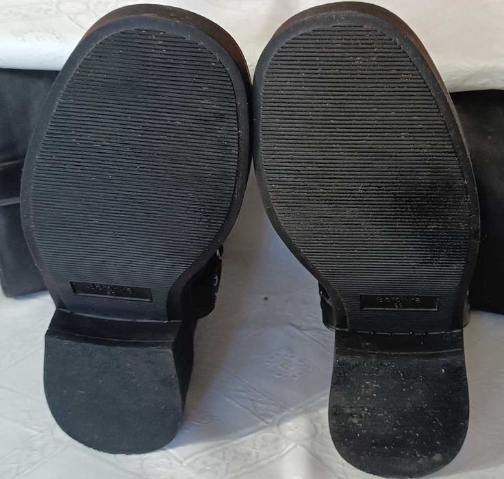 Cizme biker, femei, BERSHKA (piele, mărimea 39)