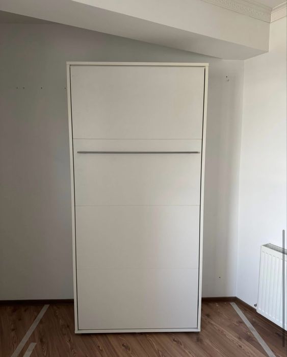 Pat rabatabil pe perete + saltea ikea
