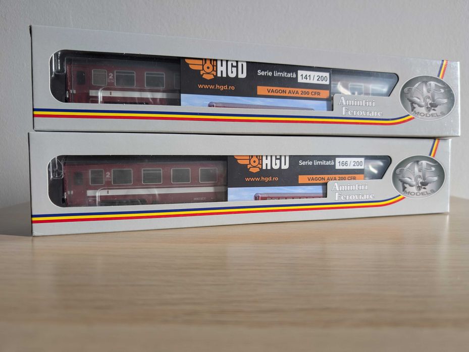 Vagoane CFR tip B11, AVA 200 , AF, HO, noi