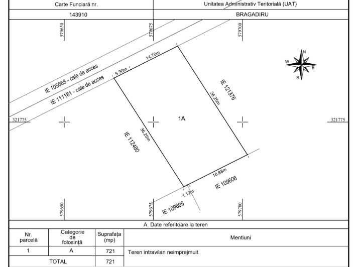 Teren Bragadiru - Str. Topaz | Utilități | Posibilitate lot dublu
