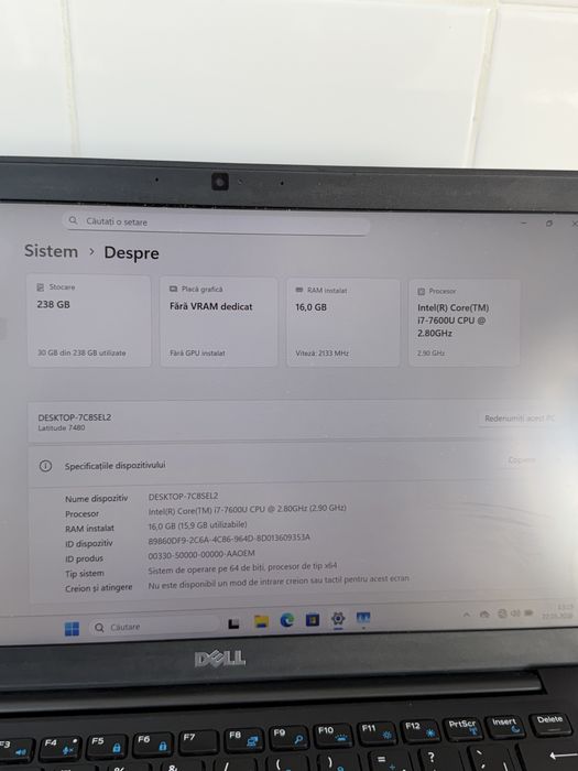 Dell Latitude 7480 i7-7600U 16Gb 256Gb