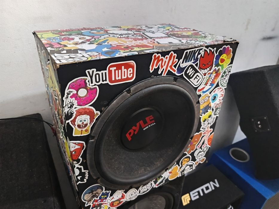 Subwoofer auto pyle audio 12 inch made in usa incinta custom mdf