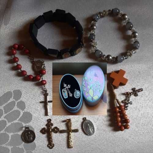 Kit: Obiecte religioase  cruciulite/iconițe și brățări