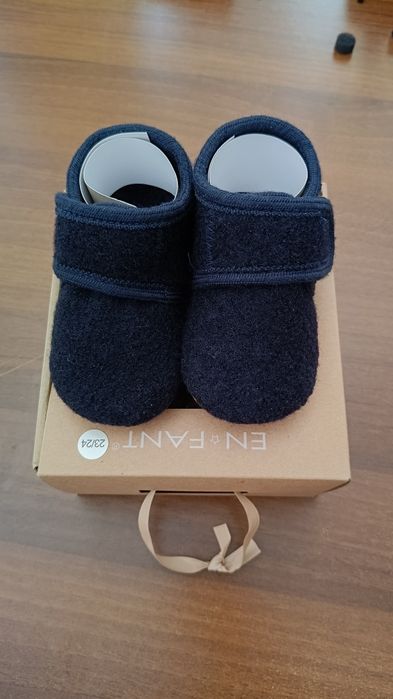 Пантофи Enfant Нови с кутия Естествена кожа и вълна