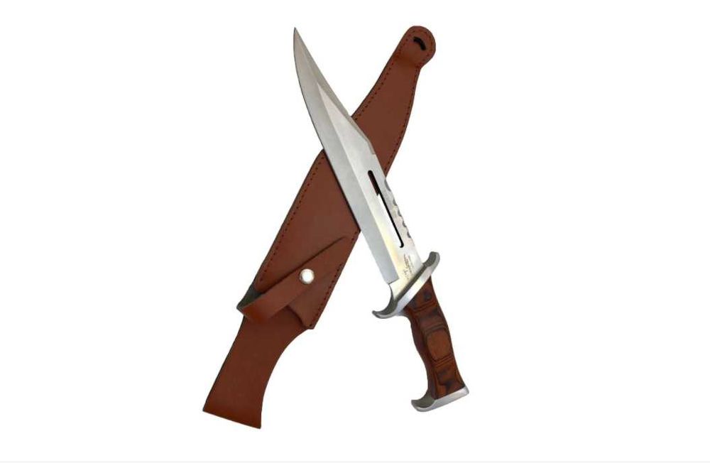 Cutit de vanatoare Rambo 3 III First Blood 42 cm + Teaca Piele