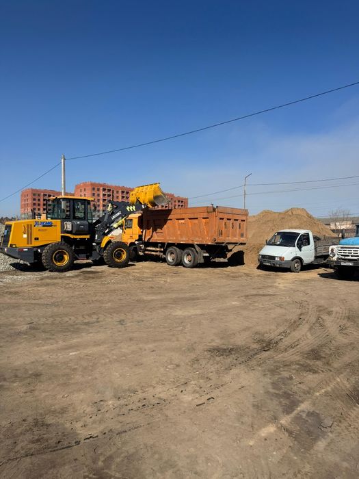 Песок,щебень, отсев, грунт ,пгс