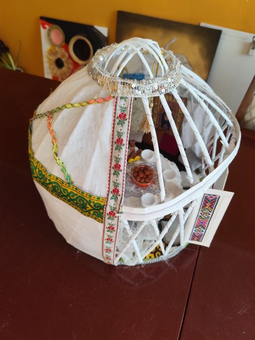 Макет юрты диаметр 38см