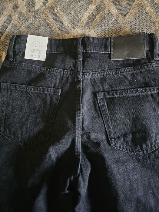 Blugi negri de la zara pentru barbati