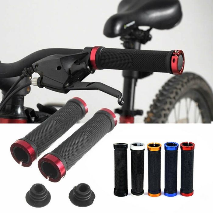Mansoane caucuiuc ghidon bicicleta lock on ergonomice antiderapante