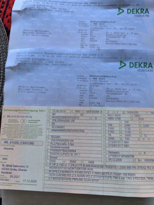 Vw Tiguan R-Line 2010 Euro5  2.0 tdi 4x4 140cp DSG