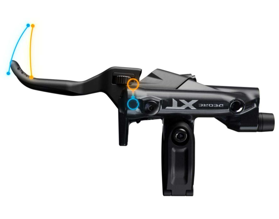 Комплект спирачки Shimano Deore XT BL-M8200/BR-M8220 4-бутални L.1000mm/1700mm
