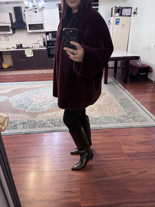 Эко шуба Max Mara оверсайз