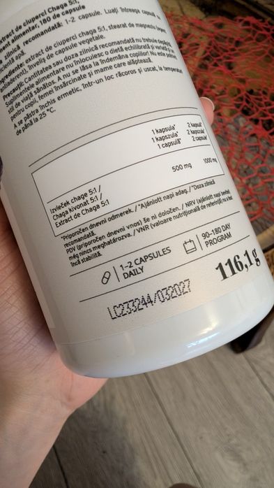 Chaga 1000 mg Supliment alimentar