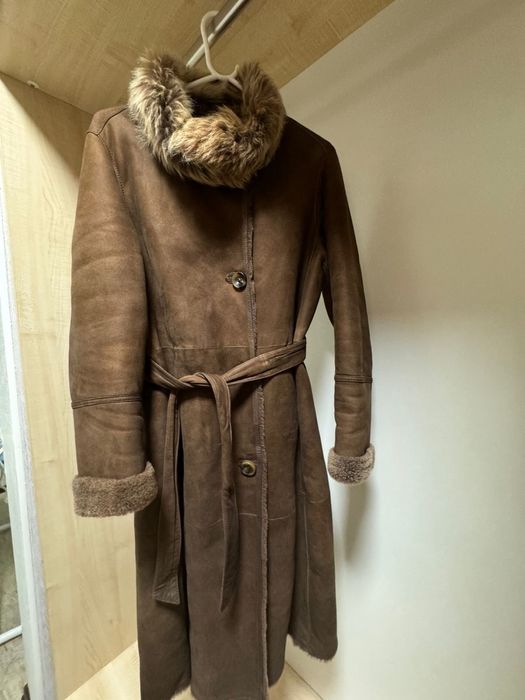 Дубленка  Massimo Dutti, натуральный мех