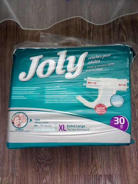 Памперсы Joly. 2-Пачки. Размер-XL-4.