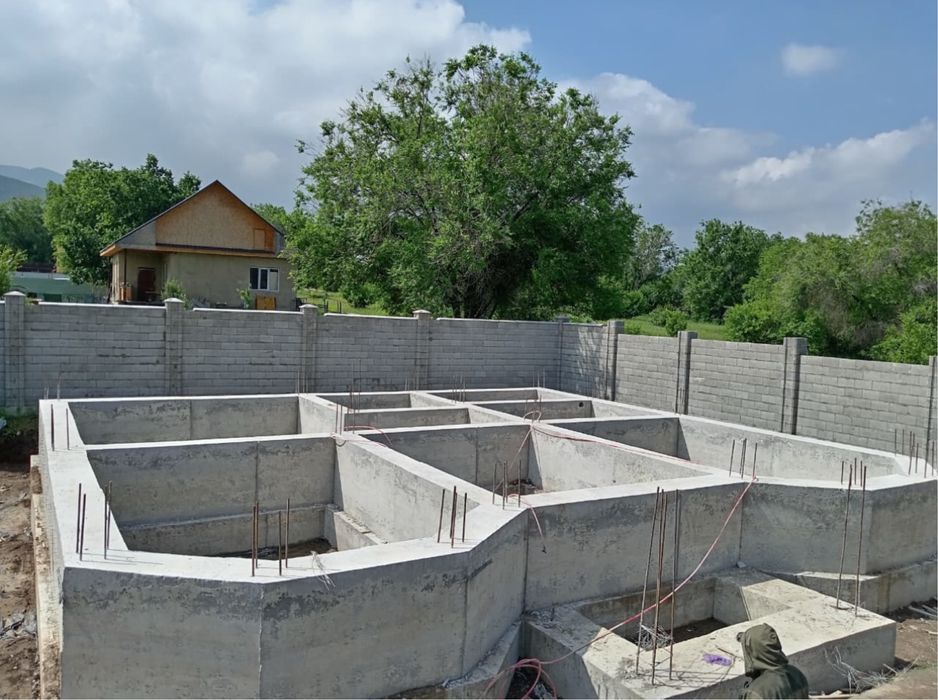 Фундамент куиямыз заливаем бетон заливка фундамент Бетон Опалубка