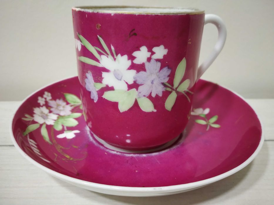 Чайная пара. "Кузнецов Д.Ф." 19 век.