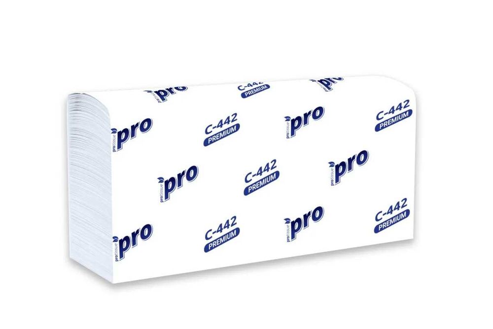 Салфетки для Диспенсера ОПТОМ. PROtissue. 200 листов. ZZ-и-V-сложения