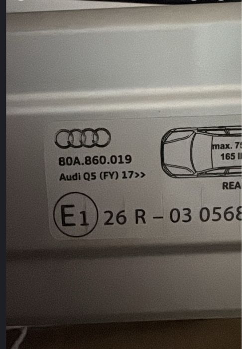 Bare transversale portbagaj noi Audi Q5 FY 2017+