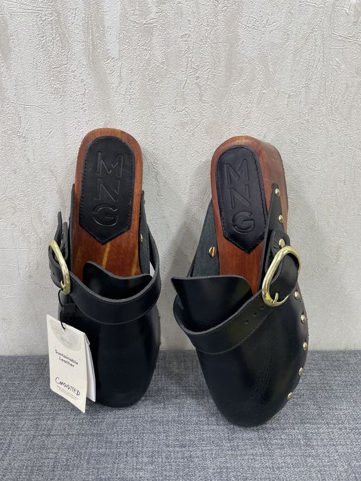 Новые кожаные сабо Mango