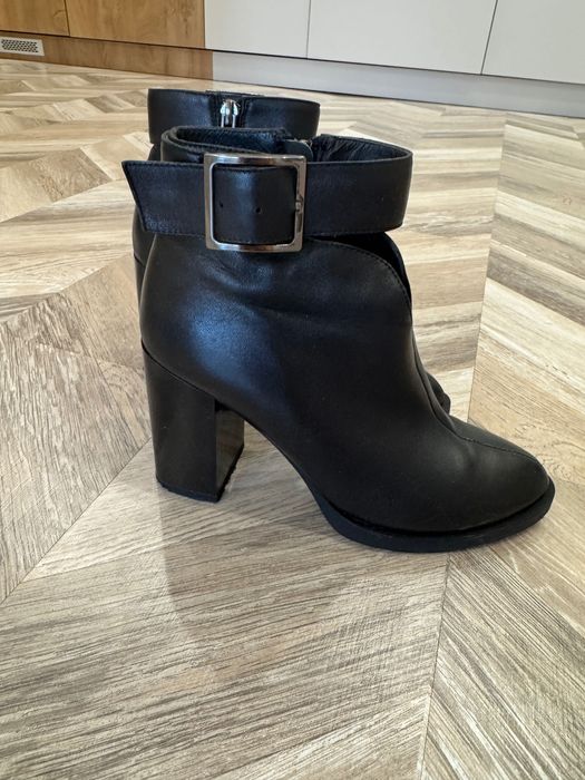 Ботильоны кожаные