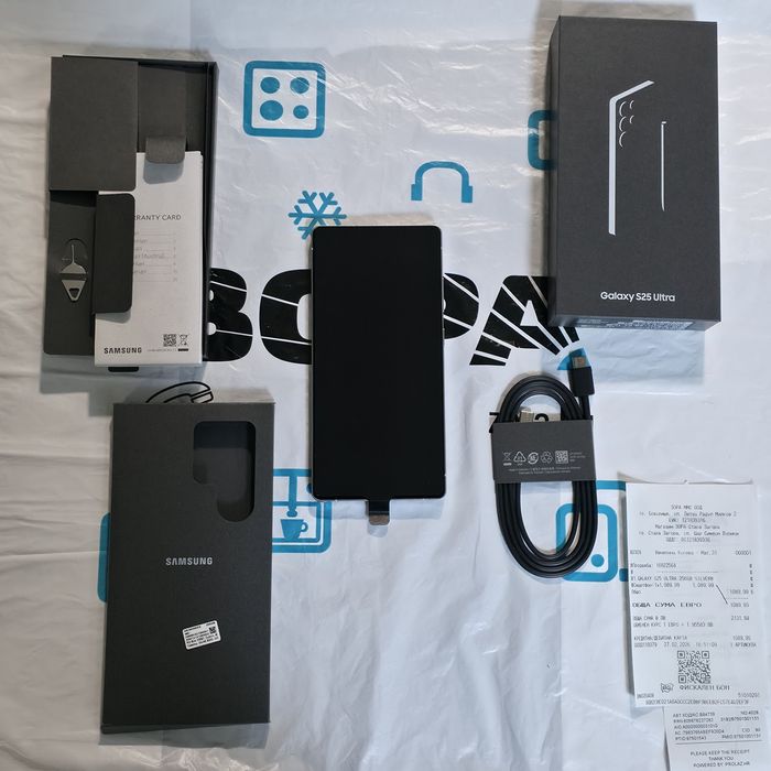 ***КАТО НОВ 256GB Samsung S25 Ultra Зора Гаранция 2028 SilverBlue | Син