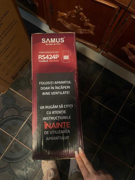 Sobă pe gaz Samus RS424P – NOUĂ, sigilată