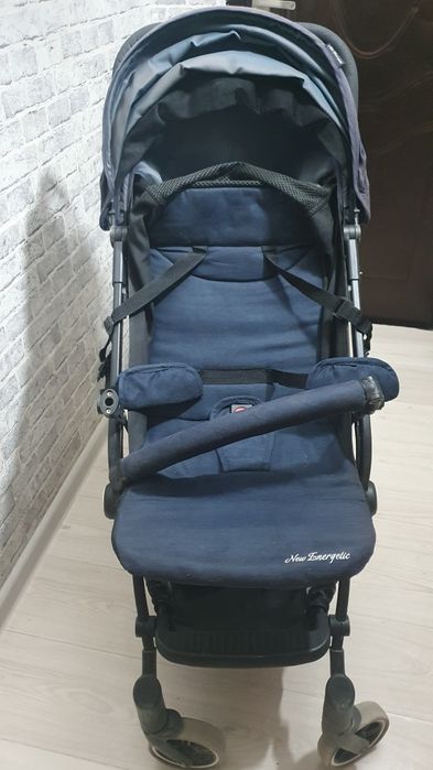 Коляска детская синяя