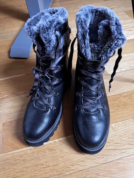 Боти/Апрески Roxy - естествена кожа с пух, 42 номер