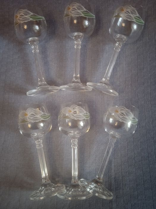 Чешские фужеры ,наборы по 6 штук