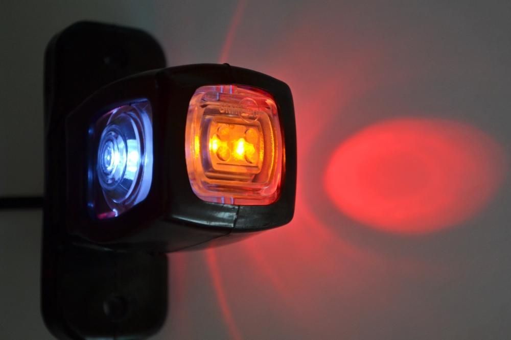 1 бр. Лед LED рогчета странични габарити за камион бус , 12-24V