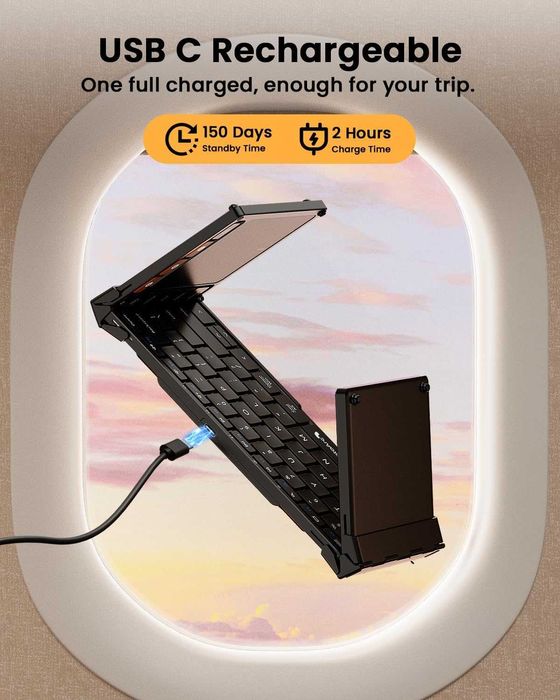 Портативная беспроводная складная клавиатура с тачпадом ProtoArc XK01