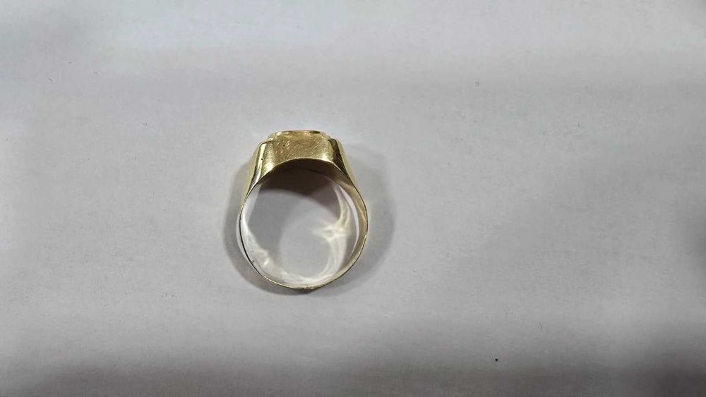 Златен мъжки пръстен 14 карата BMW