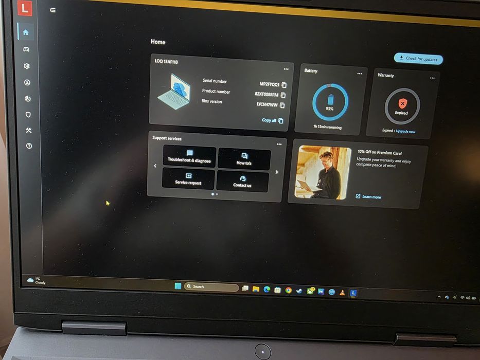 Laptop gaming Lenovo LOQ 15APH8 RTX 4060