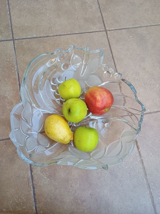 Fructiera superbă sticla groasa
