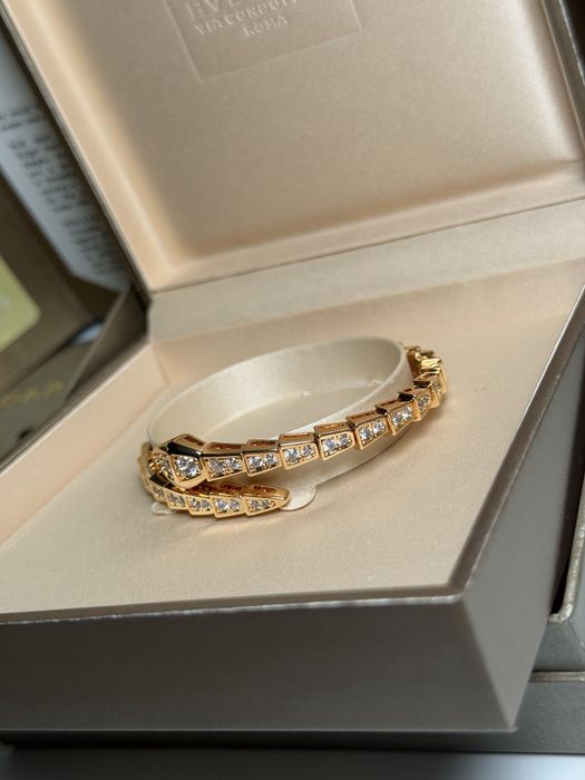 Bvlgary  Snake гривна gold/silver
