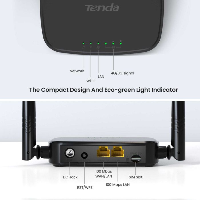 Router 4G LTE cu slot cartela Sim Tenda 4G wireless Nou Sigilat