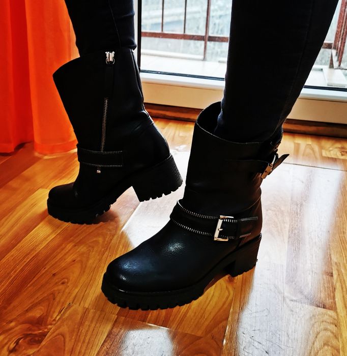 Ghete /botine Ravalle piele, mărime 37