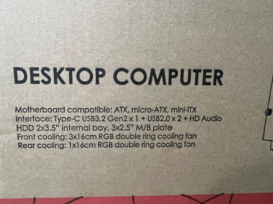 PC Gaming Myria Digital V40W + Monitor ASUS TUF Gaming VG249Q1R