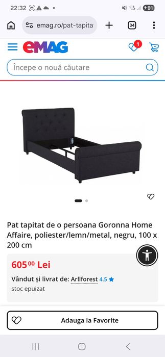 Pat de o persoana