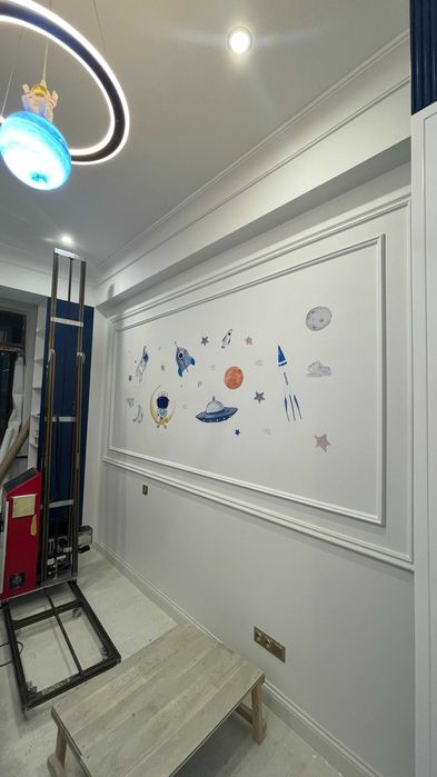 Devorga rasm chizish/Robot rassom/3D rasm/Роспись на стен/уф печать