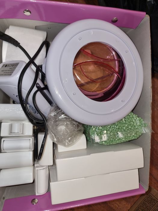 Kit epilare cu ceară 2 epilatoare electrice cu  consumabile