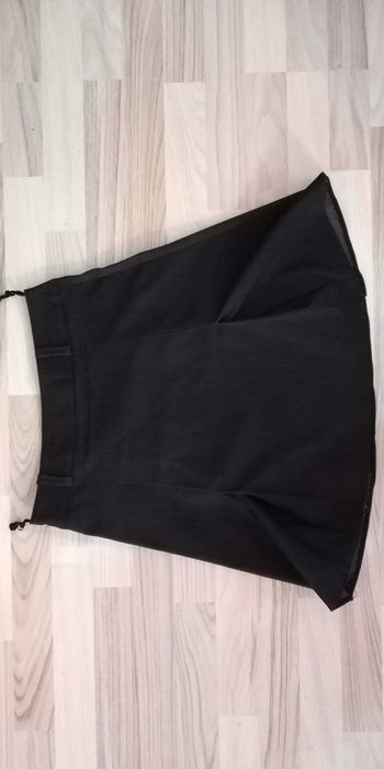 Fusta mini bej și negru